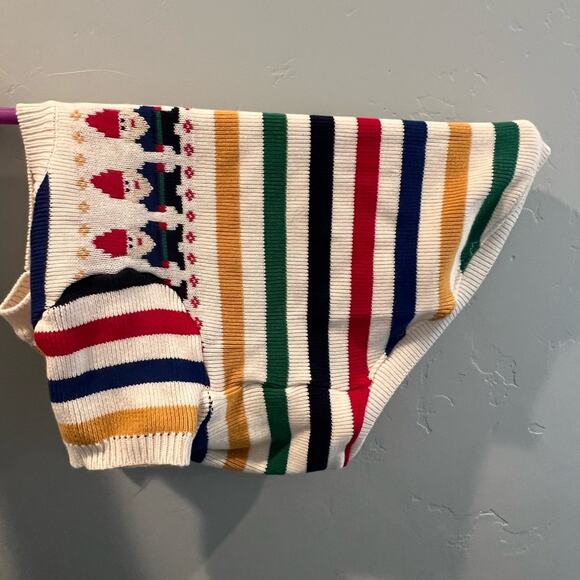 Hanna Andersson Dog Sweater Gnome Fair Isle Size Large - Picture 3 of 5